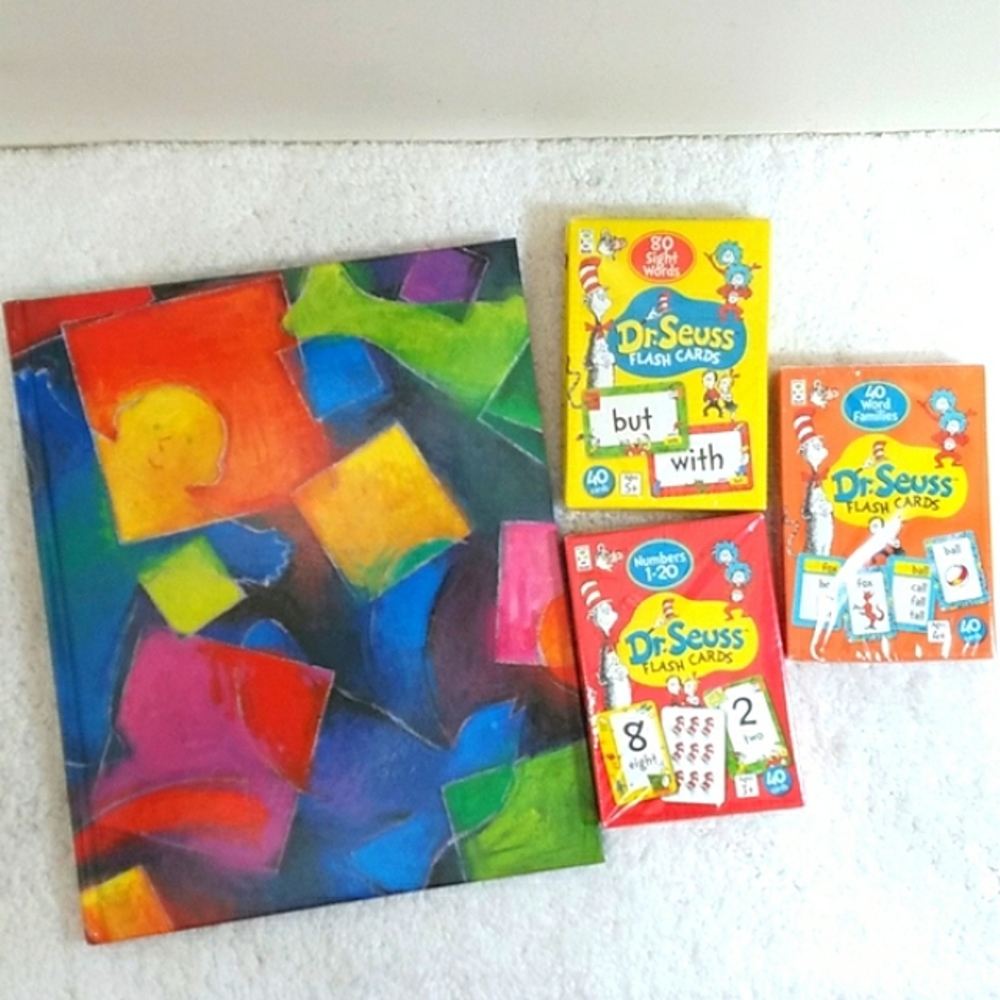 Dr. Seuss Book & Flash Card Sets. NEW